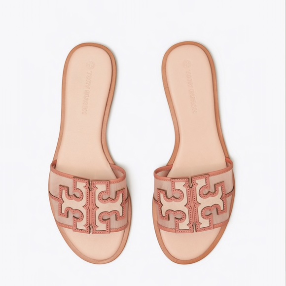 NEW 8 Tory Burch Ines Mesh Slide Pink - Picture 2 of 11